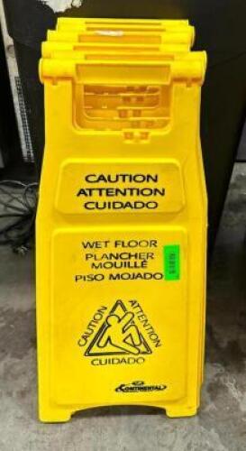 (6) WET FLOOR SIGNS