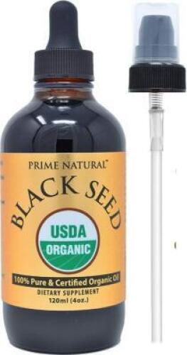 ORGANIC BLACK SEED OIL WITH DROPPER AND SPRAY CAPS