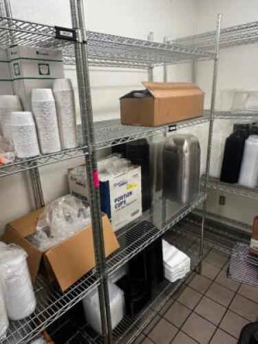 DESCRIPTION 48" X 24" FOUR TIER WIRE RACK ADDITIONAL INFORMATION CONTENTS ARE NOT INCLUDED SIZE 48" X 24" LOCATION KITCHEN QTY 1