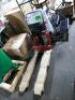 DESCRIPTION: (1) MANUAL HIGH LIFT PALLET JACK BRAND/MODEL: DAYTON #11K275 INFORMATION: RED, 2,200 LB LOAD CAPACITY, 20 1/2 IN WD ACROSS FORKS, FOOT PU - 3