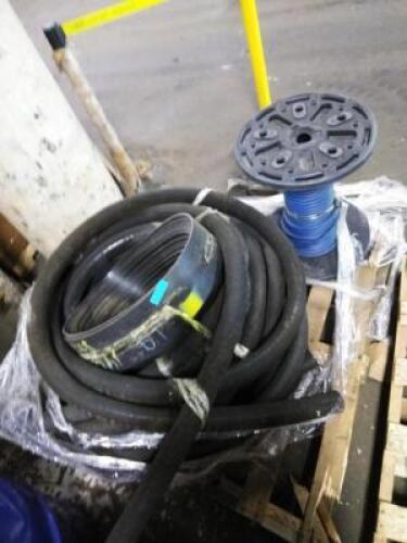 DESCRIPTION: (1) MISC PALLET OF HOSES AND BELTS INFORMATION: SEE INSPECTION, WHOLE PALLET INCLUDED QTY: 1