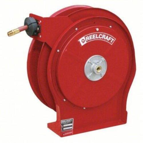 DESCRIPTION: (1) SPRING RETURN HOSE REEL BRAND/MODEL: REELCRAFT #56JH98 INFORMATION: RED SIZE: 50' RETAIL$: $453.03 EA QTY: 1