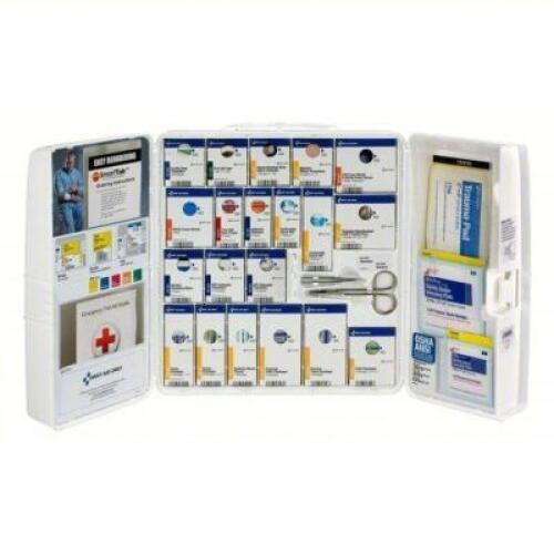 DESCRIPTION: (1) FIRST AID KIT CABINET BRAND/MODEL: FIRST AID ONLY #40JH18 INFORMATION: NO MEDS, GEN PURPOSE, 50 PEOPLE SERVED, 206 COMPONENTS, PLASTI