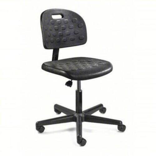 DESCRIPTION: (1) OFFICE CHAIR BRAND/MODEL: BEVCO #8DJL9 INFORMATION: BREVA VALUE-LINE, BLACK, PLASTIC MATERIAL SIZE: 12 IN BACK HT, 18 IN SEAT WD RETA