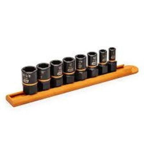DESCRIPTION: (2) EXTRACTION SOCKET SET BRAND/MODEL: GEARWRENCH #84782 INFORMATION: 8 PIECES RETAIL$: $49.99 EA QTY: 2