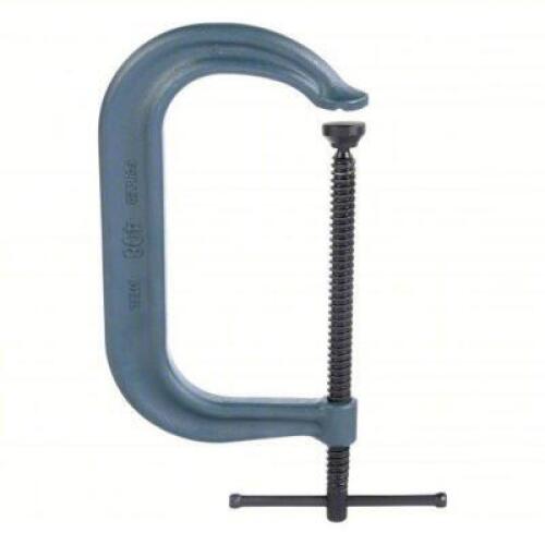 DESCRIPTION: (2) C-CLAMP BRAND/MODEL: WILTON #18G716 INFORMATION: EXTRA HEAVY DUTY, V-GROOVED, SWIVEL, SLIDING T HANDLE, JAW OPENING SIZE: 0 IN &ndash; 8 1/