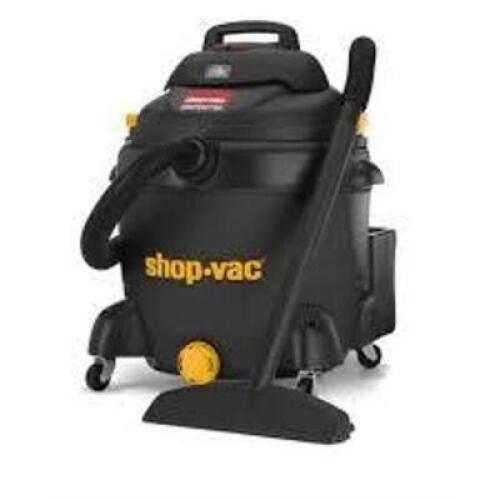 DESCRIPTION: (1) WET / DRY VACUUM, CONTRACTOR BRAND/MODEL: SHOP-VAC INFORMATION: BLACK SIZE: 18 GAL RETAIL$: $276.35 EA QTY: 1