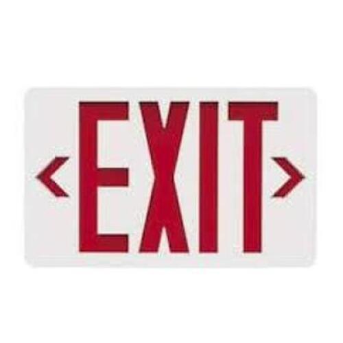 DESCRIPTION: (3) THERMOPLASTIC EXIT SIGN BRAND/MODEL: ALL-PRO #APX INFORMATION: WHITE RETAIL$: $50.00 EA QTY: 3