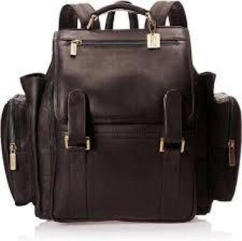 DESCRIPTION: (1) HEAVY DUTY BACKPACK LAPTOP CASE BRAND/MODEL: CLAIRE CHASE INFORMATION: BLACK, LEATHER RETAIL$: $279.00 EA QTY: 1