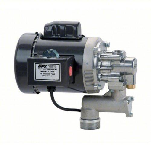 DESCRIPTION: (1) OIL TRANSFER PUMP BRAND/MODEL: GPI #9XCD0 INFORMATION: 2/5 HP MOTOR HP, 10 GAL_500 GAL FOR CONTAINER SIZE, 4 GPM MAX. FLOW RATE RETAI