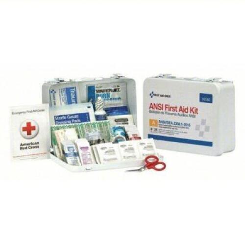 DESCRIPTION: (2) FIRST AID KITS BRAND/MODEL: PRODUCT NUMBER #488G71 INFORMATION: 89 COMPONENTS, ANSI/ISEA Z308.1-2015, TYPE III, CLASS A RETAIL$: $77.