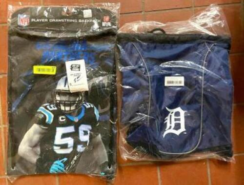 (2) DRAWSTRING BACKPACKS