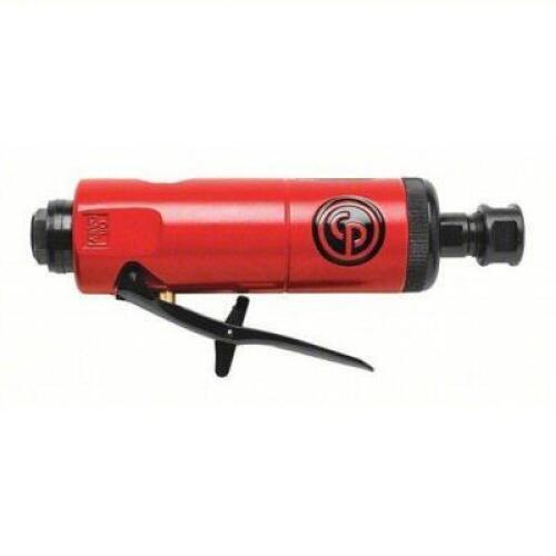 DESCRIPTION: (1) DIE GRINDER BRAND/MODEL: CHICAGO PNEUMATIC #CP872 INFORMATION: RED HANDLE, STRAIGHT RETAIL$: $109.99 EA QTY: 1