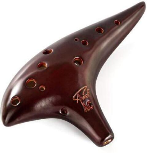 "OCEAN NOTES" 12-HOLE SWEET POTATO OCARINA INSTRUMENT WITH CASE