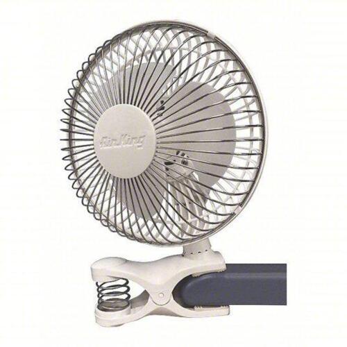 DESCRIPTION: (2) CIRCULATING CLIP ON FAN BRAND/MODEL: AIR KING #6C507E SIZE: 6" 2 SPEED RETAIL$: $29.64 EA QTY: 2
