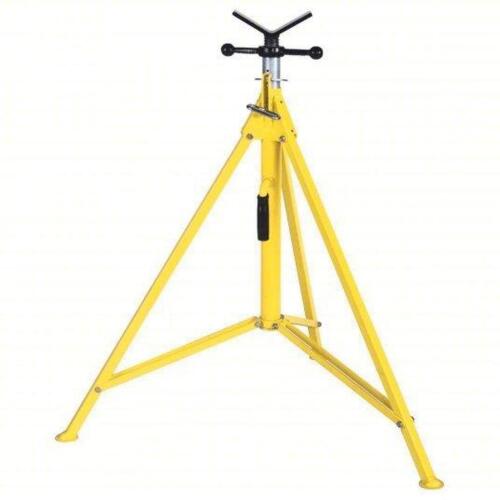 DESCRIPTION: (1) V-HEAD PIPE STAND BRAND/MODEL: SUMNER #19F639 SIZE: V Head, 1,000 lb Max Load Capacity, Folding Leg, 24 in Pipe Size Range RETAIL$: $