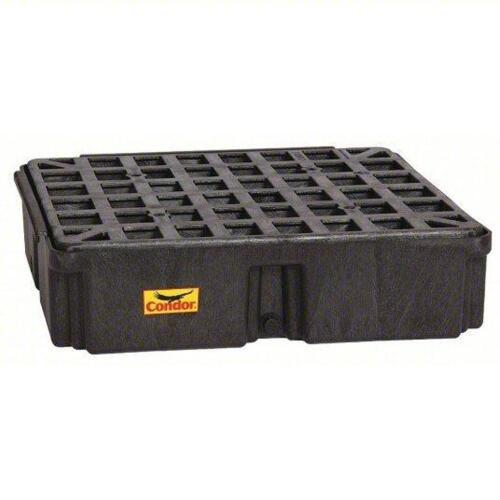 DESCRIPTION: (1) DRUM SPILL CONTAINMENT PLATFORMBRAND/MODEL: CONDOR #45YZ81SIZE: 15 GALLON,&nbsp;26-1/4 in L x 26-1/4 in W x 6-1/2 in HRETAIL$: $166.90 EAQTY: 1