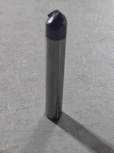 DESCRIPTION: (2) 45 DEG TAPER FORM BARREL CUTTER END MILLS BRAND/MODEL: ACCUPRO 03326659 SIZE: .3750" SM END DIA RETAIL$: $330.24 QTY: 2