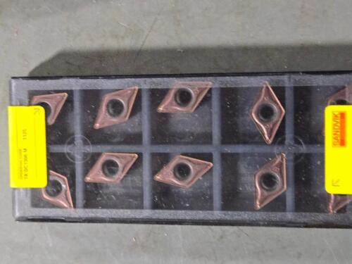 DESCRIPTION: (20) CARBIDE TURNING INSERTS BRAND/MODEL: SANDVIK COROMANT TR-DC1308-M 4415 RETAIL$: $488.00 QTY: 20