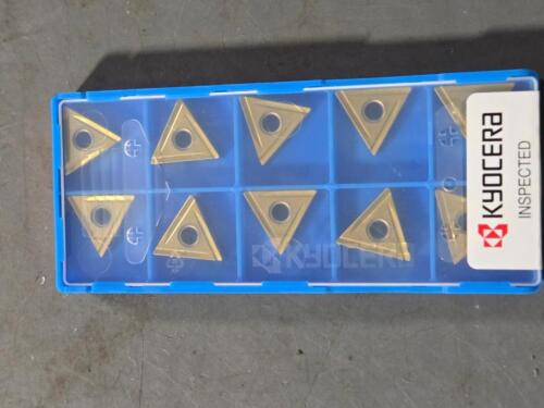 DESCRIPTION: (30) CARBIDE TURNING INSERTS BRAND/MODEL: KYOCERA TNGG160404R-B RETAIL$: $484.00 QTY: 30