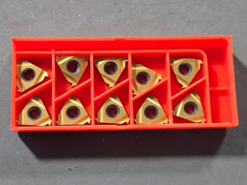 DESCRIPTION: (10) 16ER SOLID CARBIDE LAYDOWN THREADING INSETS BRAND/MODEL: CARMEX 16ER16 ABUT MXC RETAIL$: $236.50 QTY: 10
