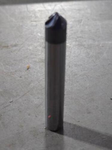 DESCRIPTION: (2) SOLID CARBIDE 45 DEG TAPER FORM BARREL CUTTER END MILL BRAND/MODEL: ACCUPRO 03315330 SIZE: 0.3750"MALL END DIA 3/16" LOC RETAIL$: $33