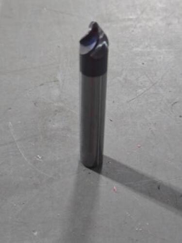 DESCRIPTION: (2) SOLID CARBIDE TAPER FORM BARREL CUTTER END MILLS BRAND/MODEL: ACCUPRO 03329570 SIZE: 30 DEG /3570" DIA RETAIL$: $324.48 QTY: 2