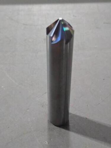 DESCRIPTION: (1) SOLID CARBIDE CHAMFER MILL BRAND/MODEL: ACCUPRO 99284481 SIZE: 5/8" DIA RETAIL$: $169.15 QTY: 1