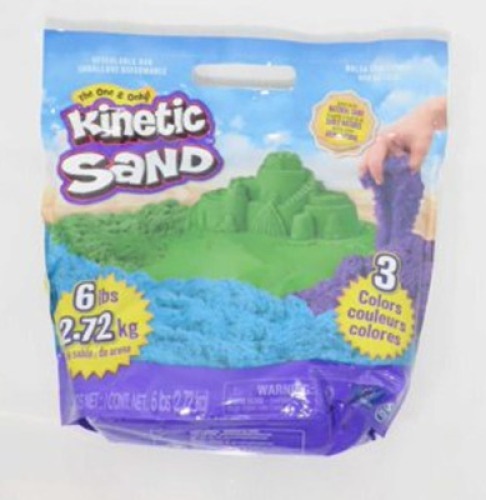 (4) 6LB. BAGS OF MULTI-COLOR KINETIC SAND