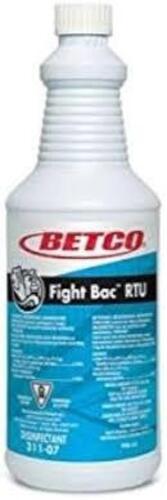 DESCRIPTION: (6) DISINFECTANT BETCO FIGHT BAC RTU BRAND/MODEL: BETCO SIZE: 1 QT RETAIL$: $8.00 EA QTY: 6