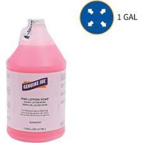 DESCRIPTION: (2) PINK LOTION SOAP BRAND/MODEL: GENUINE JOE #GJO02107 SIZE: 1 GALLON RETAIL$: $10.00 EA QTY: 2