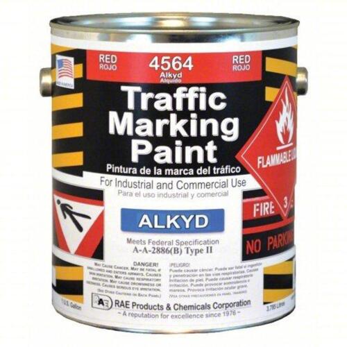 DESCRIPTION: (2) TRAFFIC ZONE MARKING PAINT BRAND/MODEL: RAE #3EHH4 INFORMATION: RED SIZE: 1 GALLON RETAIL$: $100.00 EA QTY: 2