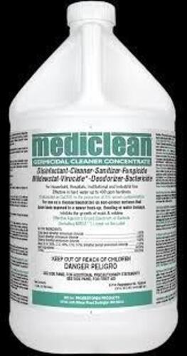 DESCRIPTION: (2) GERMICIDAL CLEANER CONCENTRATE BRAND/MODEL: MEDICLEAN SIZE: 1 GALLON RETAIL$: $56.00 EA QTY: 2