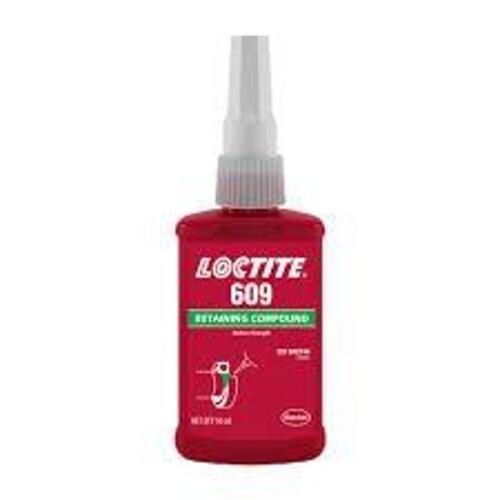 DESCRIPTION: (4) RETAINING COMPOUND BRAND/MODEL: LOCTITE 609 SIZE: 1.69 FL OZ RETAIL$: $62.00 EA QTY: 4