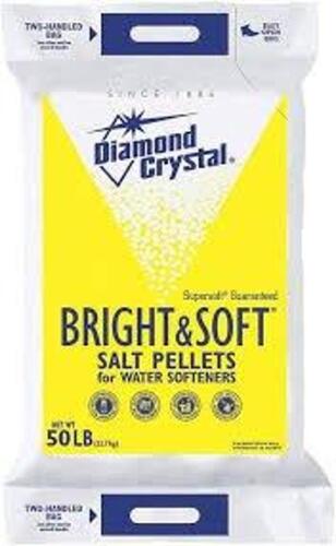 DESCRIPTION: (2) BAG OF SALT PELLETS FOR WATER SOFTENERS BRAND/MODEL: DIAMOND CRYSTAL SIZE: 40 LB RETAIL$: $25.78 E QTY: 2