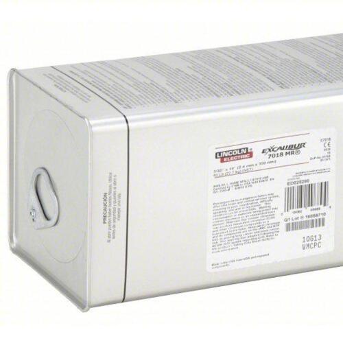 DESCRIPTION: (1) STICK ELECTRODE BRAND/MODEL: LINCOLN ELECTRIC #12c110 SIZE: Carbon Steel, E7018 H4R, 3/32 in x 14 in, 50 lb, Excalibur 7018 MR RETAIL