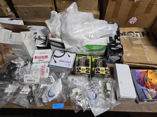DESCRIPTION: (1) TABLE OF MISC ITEMS QTY: 1
