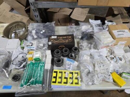 DESCRIPTION: (1) TABLE OF MISC ITEMS QTY: 1