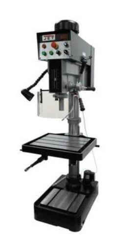 DESCRIPTION: (1) DRILL PRESS W/TAPPING CAPABILITIES BRAND/MODEL: JET/JDP-20EVST-230 INFORMATION: 6A, 230V, 3PH, 2HP, FORWARD & REVERSE TAPPING RETAIL$