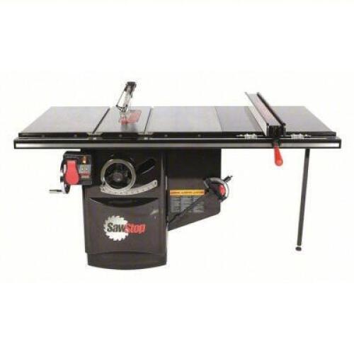 DESCRIPTION: (1) TABLE SAW BRAND/MODEL: SAWSTOP/ICS73480 INFORMATION: 480V AC, 9A, 10 in Blade Dia., 36 1/2 in Max. Cut Wd Right of Blade RETAIL$: $7,