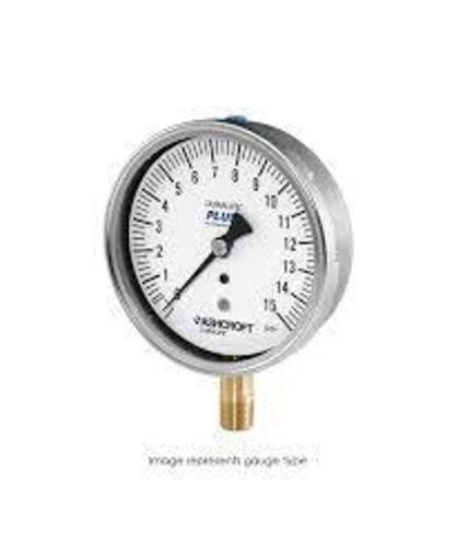 DESCRIPTION: (1) PRESSURE GAUGE BRAND/MODEL: ASHCROFT INFORMATION: PLUS, BRONZE TUBE, BRASS SOCKET SIZE: 6" RETAIL$: $121.40 EA QTY: 1