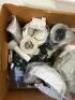 BOX OF ASSORTED LIGHTING FIXTURES AND PARTS - 2