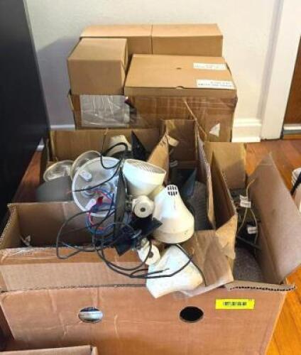 ASSORTED LIGHT FIXTURES AND PARTS AS SHOWN