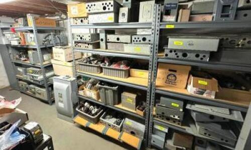 (3) METAL SHELVING UNITS