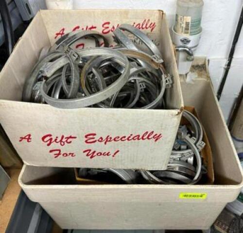 ASSORTED ELECTRICAL COLLARS CLAMPS