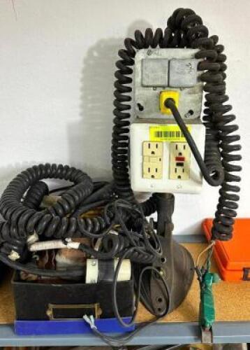 ASSORTED ELECTRICAL PLUG AND CORDS