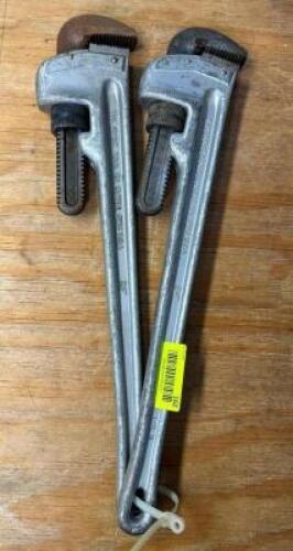 (2) 24" PIPE WRENCHES