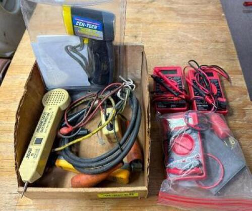 ASSORTED MULTIMETERS AND TEST EQUIPMENT