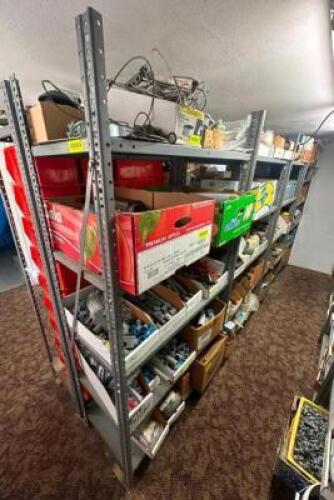 (4) METAL SHELVING UNITS