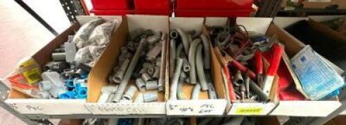ASSORTED CONDUIT AND ELECTRICAL PARTS AS SHOWN